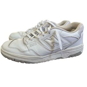 NEW BALANCE WHITE 550’s Size 12